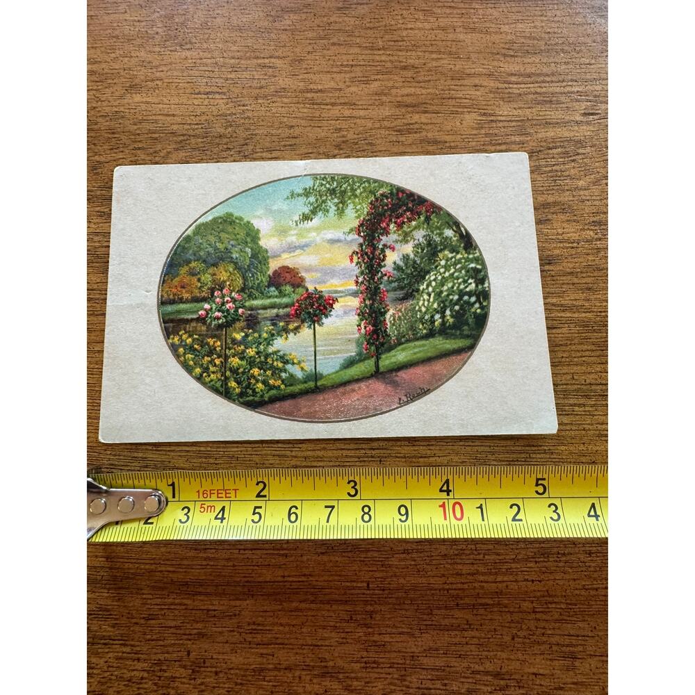 Vintage L Roch German Künstlerkarte Garden Landscape W&N No 1526 Postcard - Picture 4 of 7